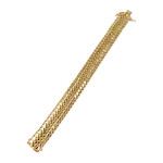 Bracelet d'occasion or 750 jaune maille polonaise 19 cm - vue 2