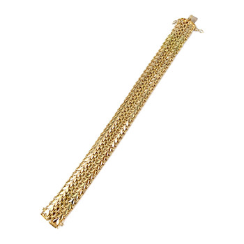 Bracelet d'occasion or 750 jaune maille polonaise 19 cm
