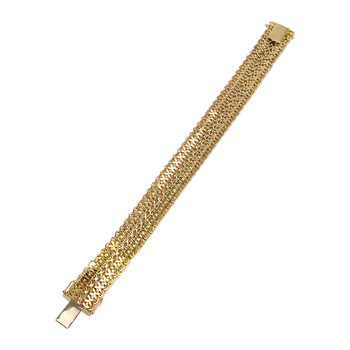 Bracelet d'occasion or 750 jaune maille polonaise 19 cm