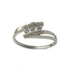 Bague d'occasion or 375 blanc zirconias - vue V1