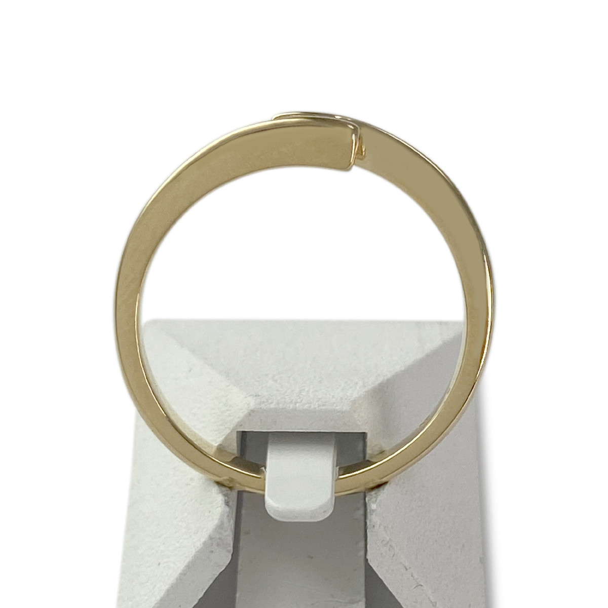 Solitaire d'occasion or 750 jaune diamant - vue 3