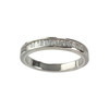 Bague demi tour d'occasion or 750 blanc diamants - vue V1