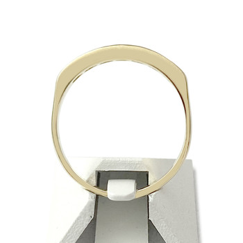 Tweedehands gouden ring 750 gele diamanten