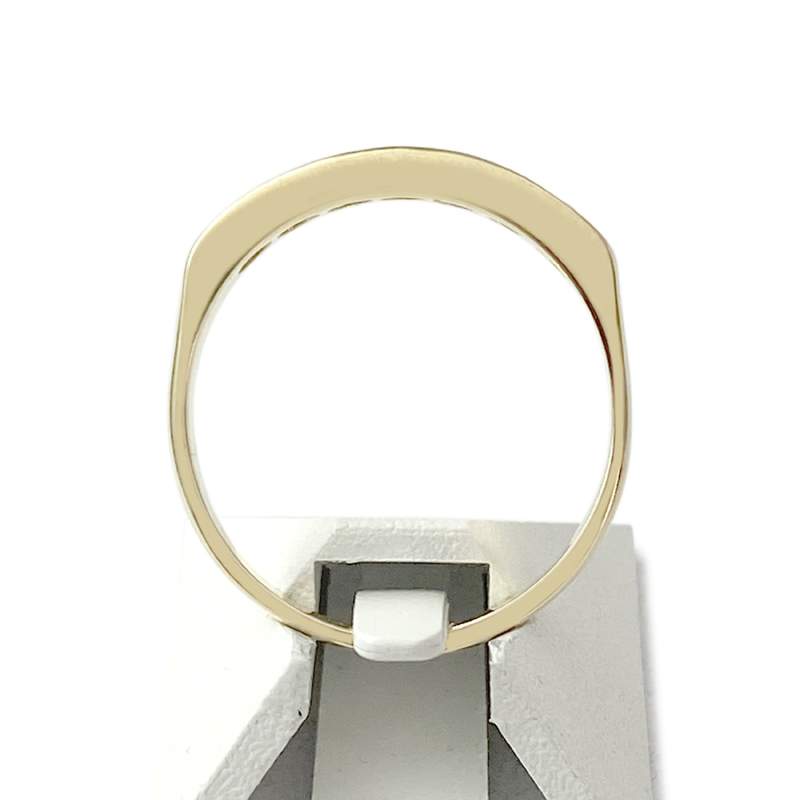 Bague d'occasion or 750 jaune diamants - vue 3
