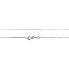 Collier d'occasion or 375 blanc maille forçat saphir diamant 42 cm - vue V3