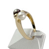 Bague d'occasion or 750 jaune perles de culture - vue V2