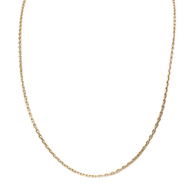 Chaîne d'occasion or 750 jaune maille forçat 50 cm - vue 1