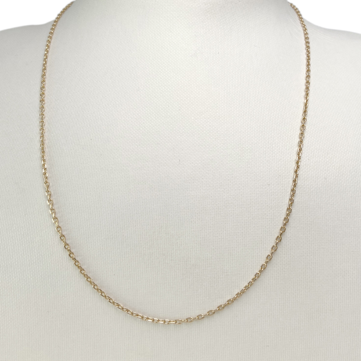 Chaîne d'occasion or 750 jaune maille forçat 50 cm - vue 2