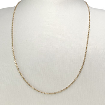 Chaîne d'occasion or 750 jaune maille forçat 50 cm