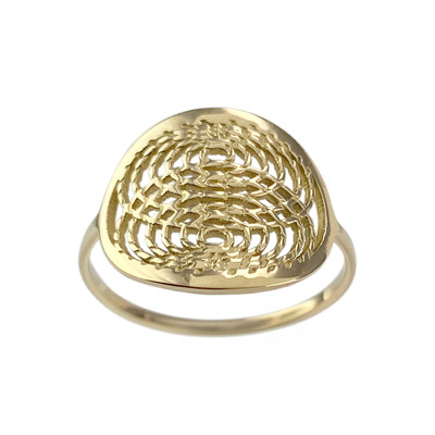 Tweedehands 750 geelgouden ring