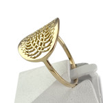 Tweedehands 750 geelgouden ring - bekijk 2