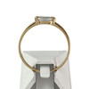Bague d'occasion or 750 jaune aigue marine - vue V3
