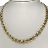 Collier d'occasion or 750 jaune maille festonée 45,5 cm - vue V2