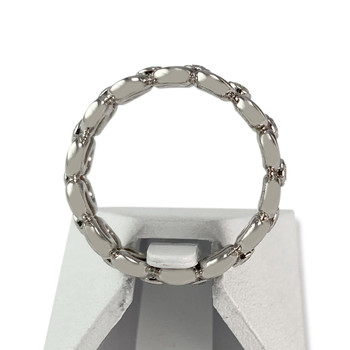 Bague d'occasion or 750 blanc diamants