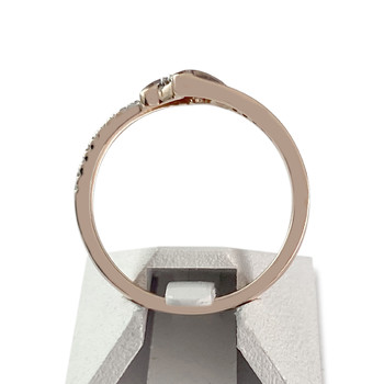 Bague d'occasion or 375 2 tons diamants