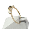 Bague d'occasion or 750 jaune saphir - vue V2