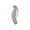 Pendentif d'occasion or 375 blanc diamants - vue V1