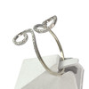 Bague d'occasion or 375 blanc diamants - vue V2