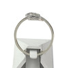 Bague d'occasion or 375 blanc diamants - vue V3