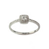 Bague d'occasion or 375 blanc diamants - vue V1