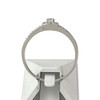Bague d'occasion or 375 blanc diamants - vue V3