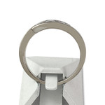 Second hand gold 750 white diamonds ring - view 3