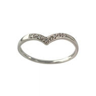 Bague d'occasion or 375 blanc diamants