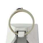 Second hand ring 2 gold 375 sapphire diamonds - view 3
