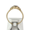 Bague d'occasion or 750 jaune saphirs diamants - vue V3
