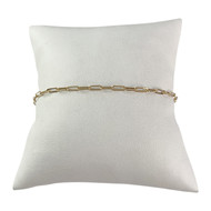 Bracelet d'occasion or 750 jaune maille fantaisie 18,5 cm