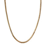 Collier d'occasion or 750 jaune maille popcorn 61,5 cm - vue 1