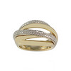 Bague d'occasion 2 ors 750 diamants - vue V1