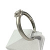 Bague d'occasion or 750 blanc diamants - vue V2