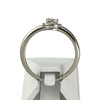 Bague d'occasion or 750 blanc diamants - vue V3