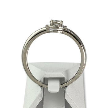 Second-hand gold ring 750 white diamonds