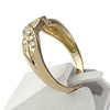 Bague d'occasion or 750 2 tons diamants - vue V2