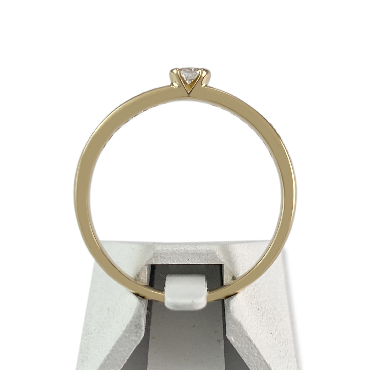 Bague d'occasion or 750 jaune diamants - vue 3