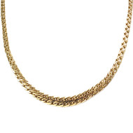 Collier en chute d'occasion or 750 jaune maille fantaisie 45 cm
