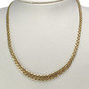 Collier en chute d'occasion or 750 jaune maille fantaisie 45 cm - vue V2