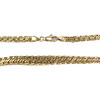 Collier en chute d'occasion or 750 jaune maille fantaisie 45 cm - vue V3