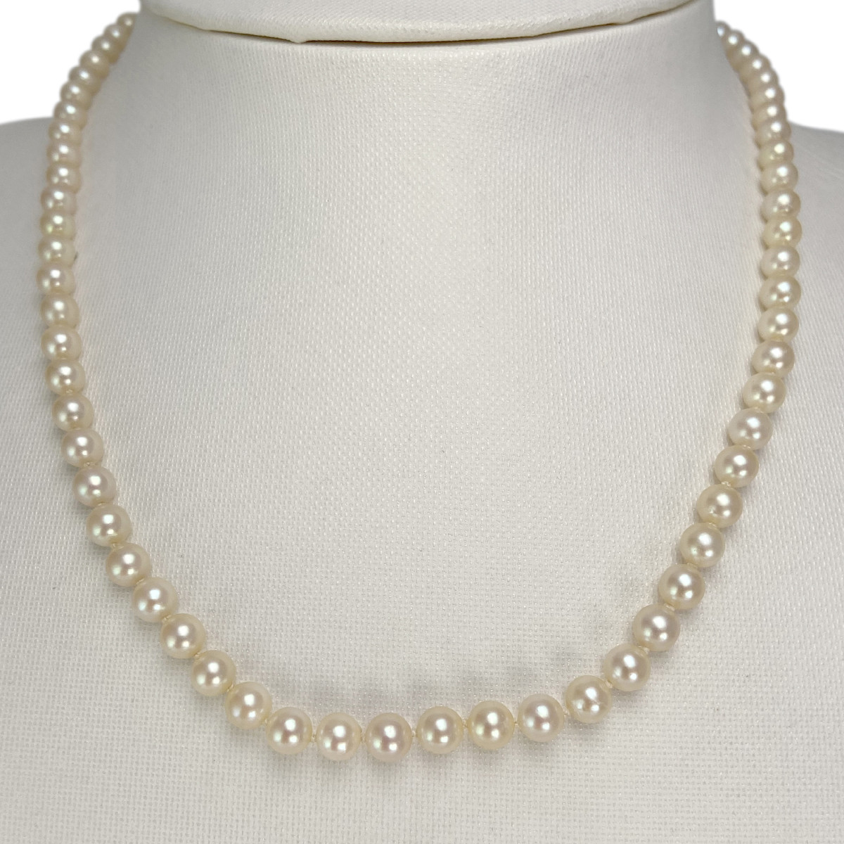 Collier d'occasion or 750 jaune perles de culture du japon 41 cm - vue 2