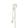 Boucles d'oreilles pendants or 375 jaune perles de culture de chine - vue V2