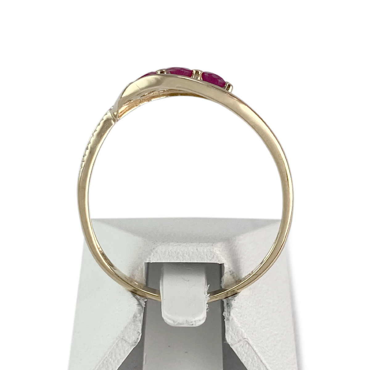 Bague d'occasion or 375 2 tons rubis - vue 3