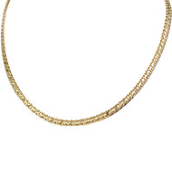 Collier d'occasion or 750 jaune maille fantaisie 42 cm