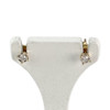 Boucles d'oreilles clous d'occasion 2 ors 750 diamants - vue V1