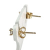 Boucles d'oreilles clous d'occasion 2 ors 750 diamants - vue V2