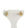 Boucles d'oreilles clous d'occasion 2 ors 750 diamants - vue V3