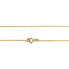 Collier d'occasion or 750 jaune maille forçat perles 42 cm - vue V3