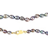 Collier d'occasion or 750 jaune perles de cultures teintées 43 cm - vue V3