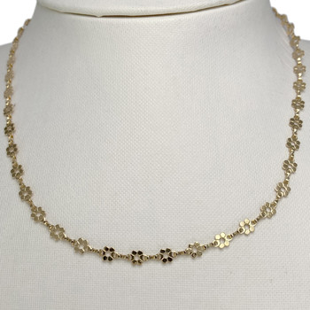 Collier d'occasion or 750 jaune maille fantaisie 40 cm